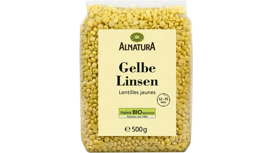 Alnatura Bio Gelbe Linsen 500 g