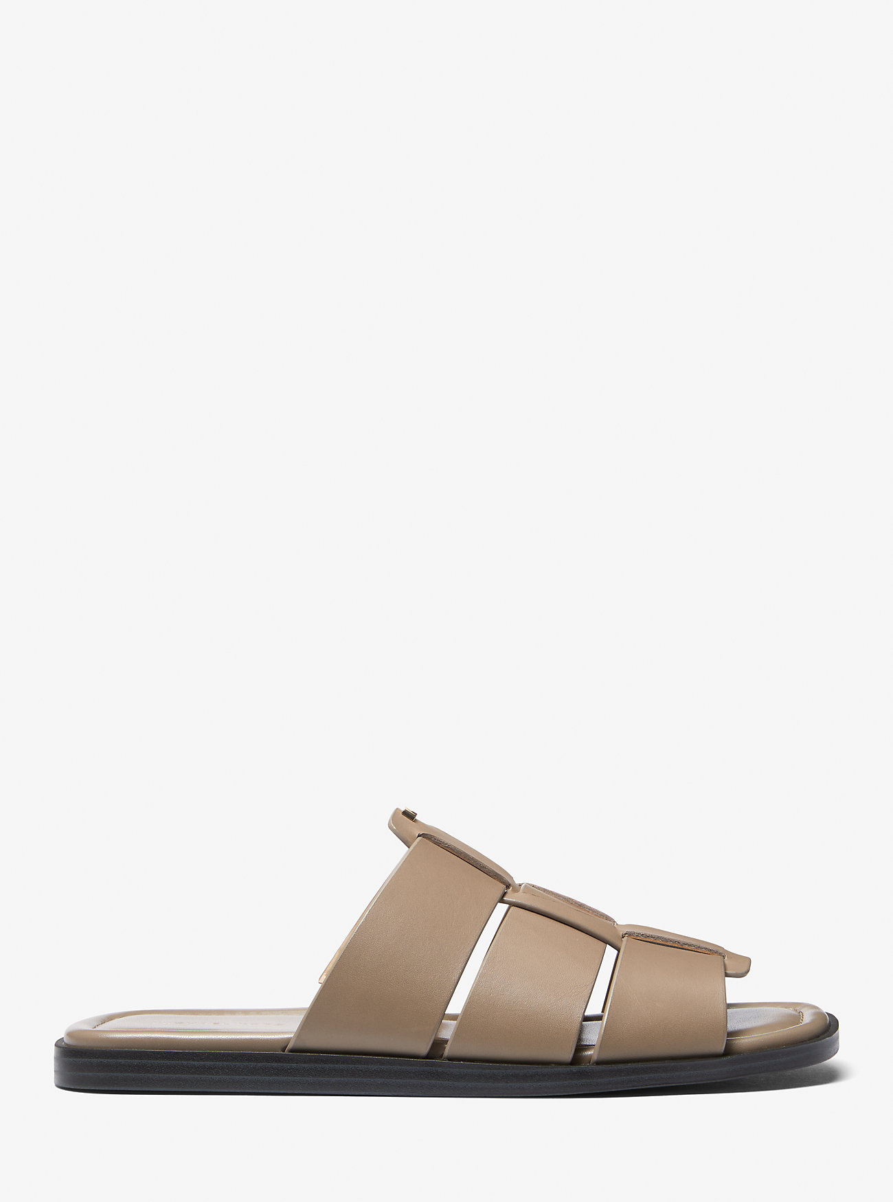 Indy Leather Slide Sandal - BIRCH