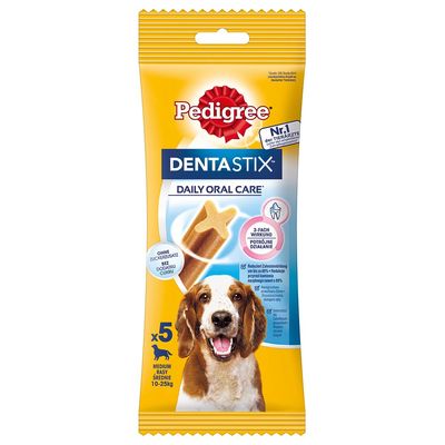 Zahnpflege Snack: Pedigree Dentastix für mittelgroße Hunde (10-25 kg)