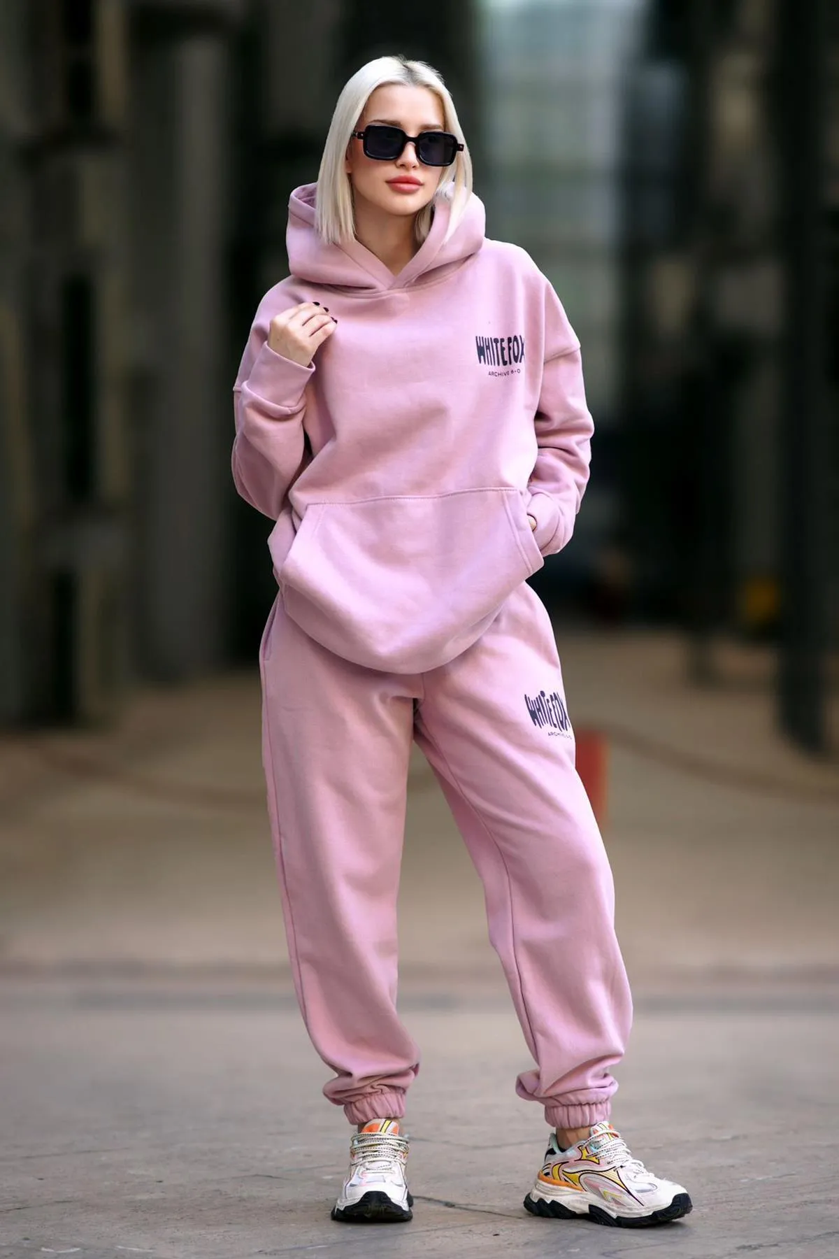 Madmext  Trainingsanzug-Set mit Kapuze „Dried Rose“ für Damen MG1917