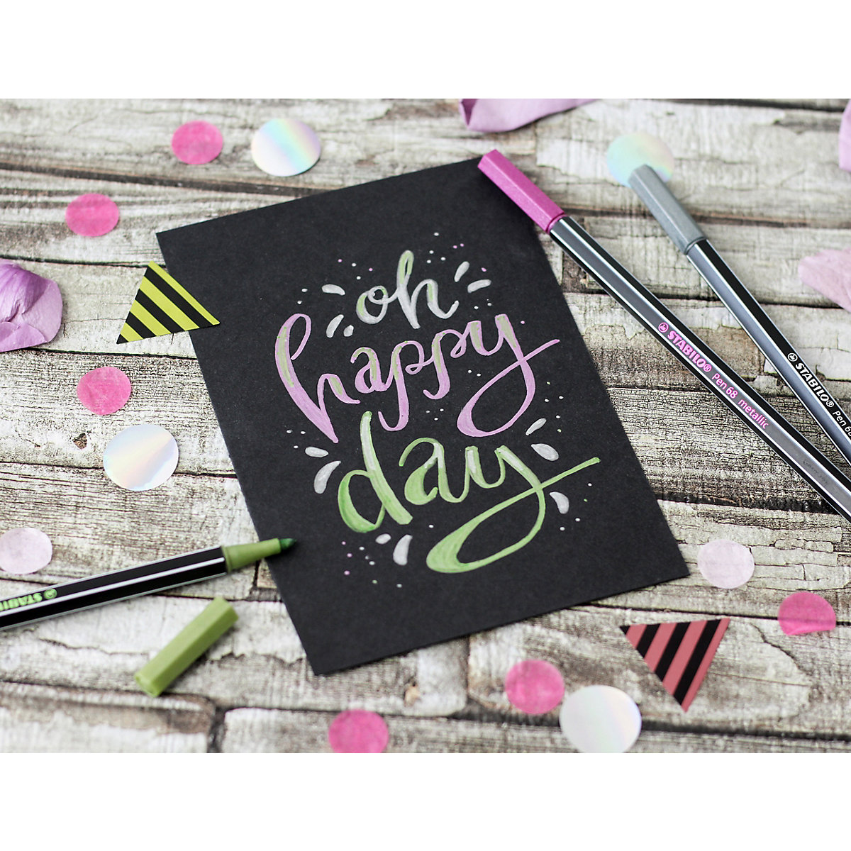 Premium Metallic-Filzstift Pen 68 metallic, metallic rosarot