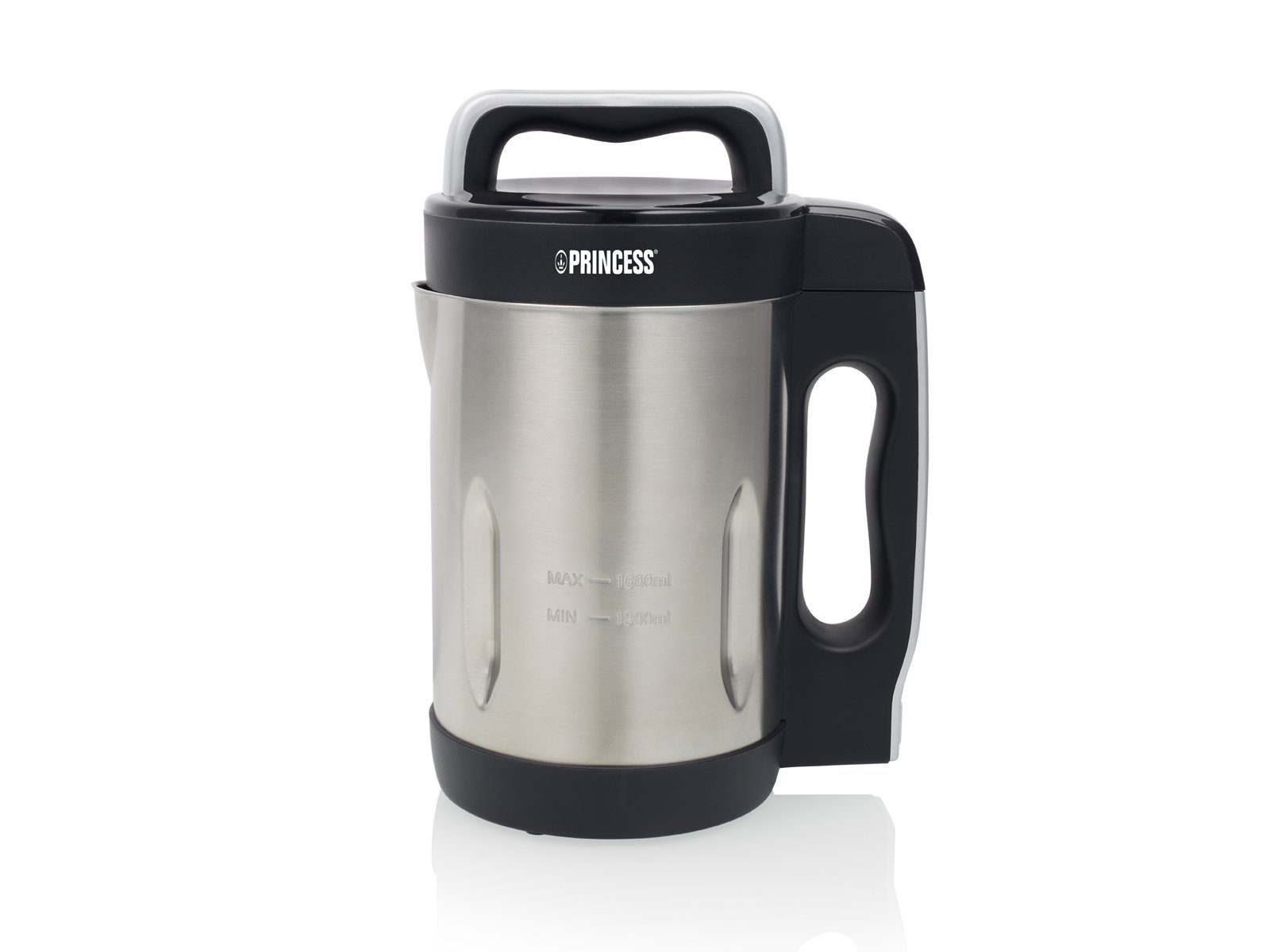 PRINCESS Multikocher, 1000 W, Digitaler Suppenkocher Standmixer Smoothiemaker Thermokocher Edelstahl