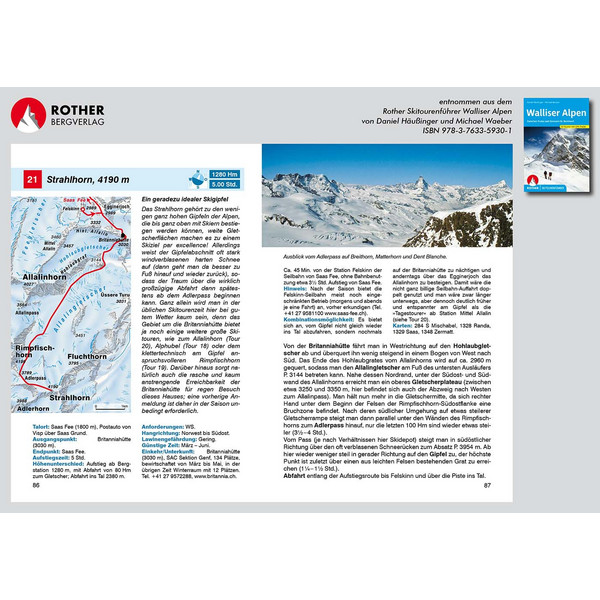 BVR SKITOURENFÜHRER WALLISER ALPEN