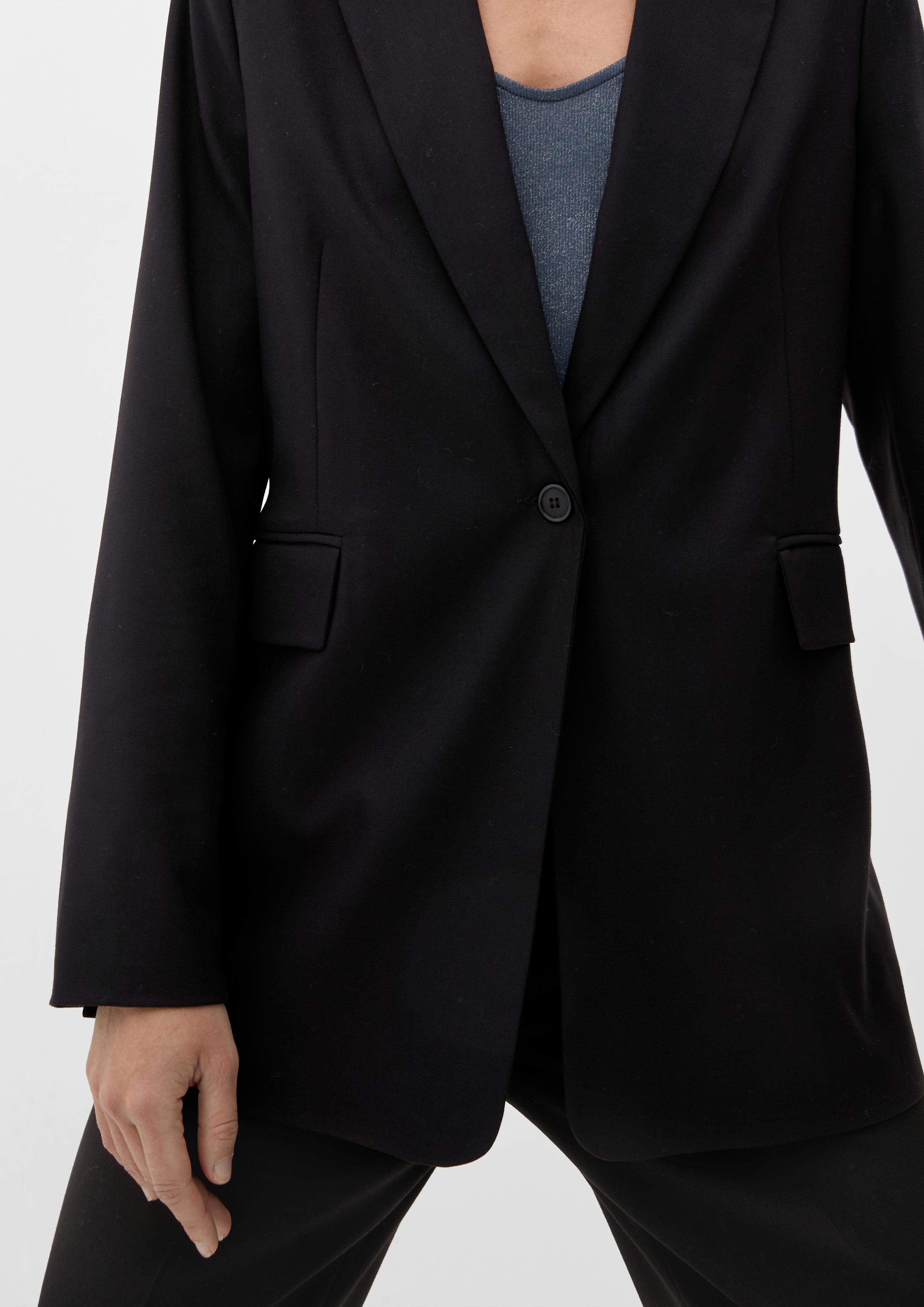 Taillierter Blazer aus Viskosemix  2121935-9999