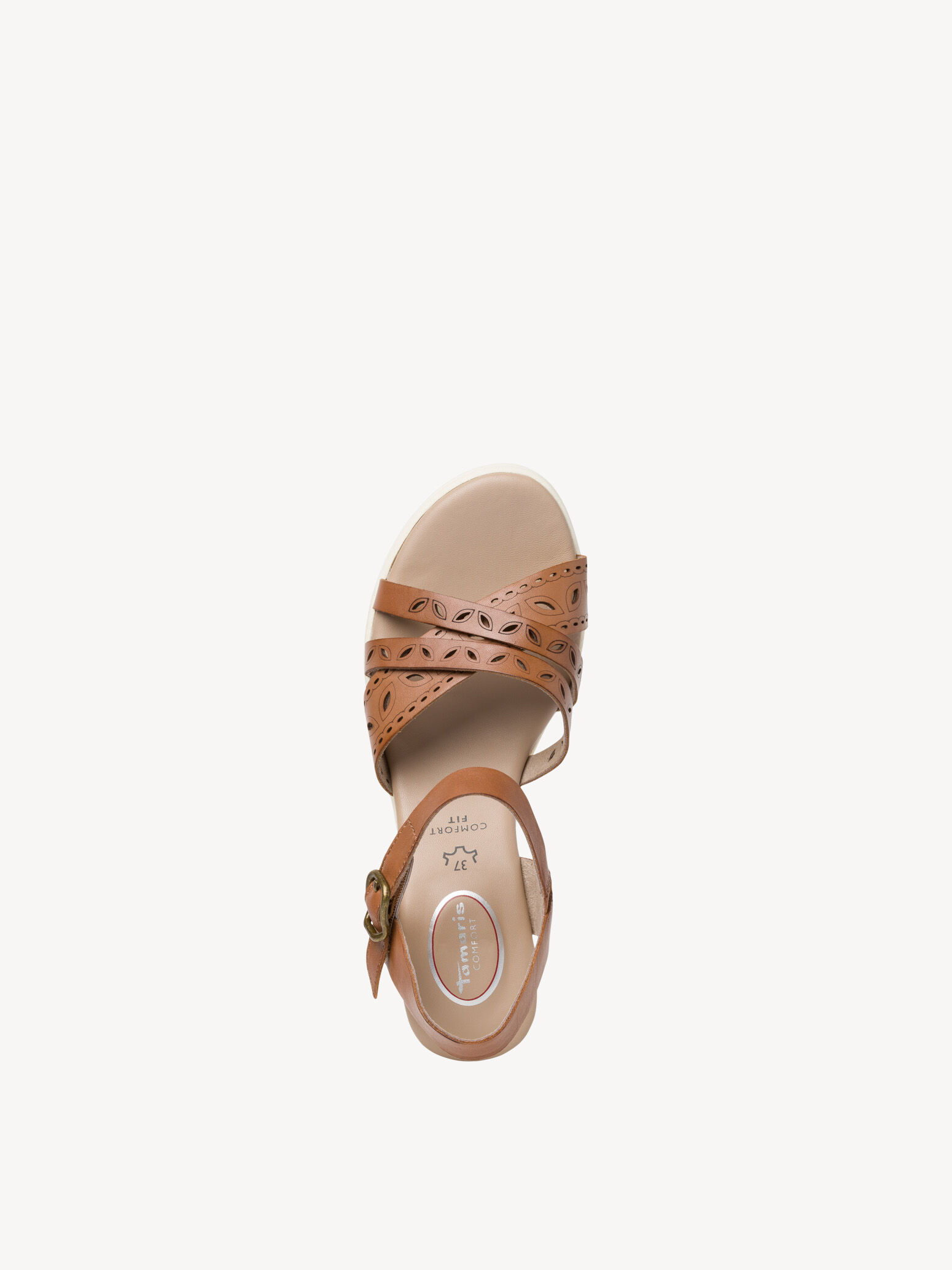 Sandale en cuir - marron