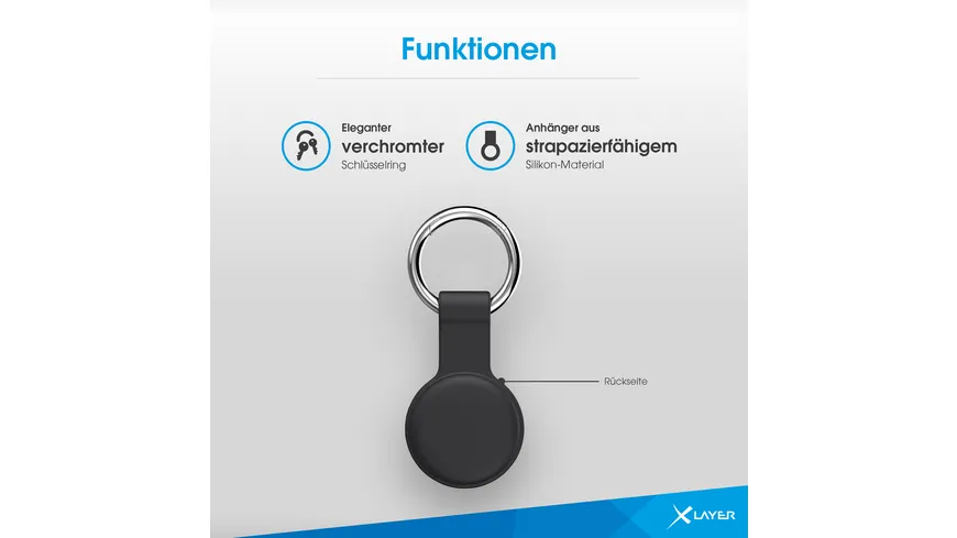 XLayer AirTag Silikonanhänger 2er Paket
