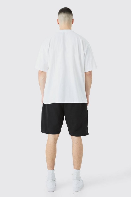 Plus lockere Shorts mit Print
