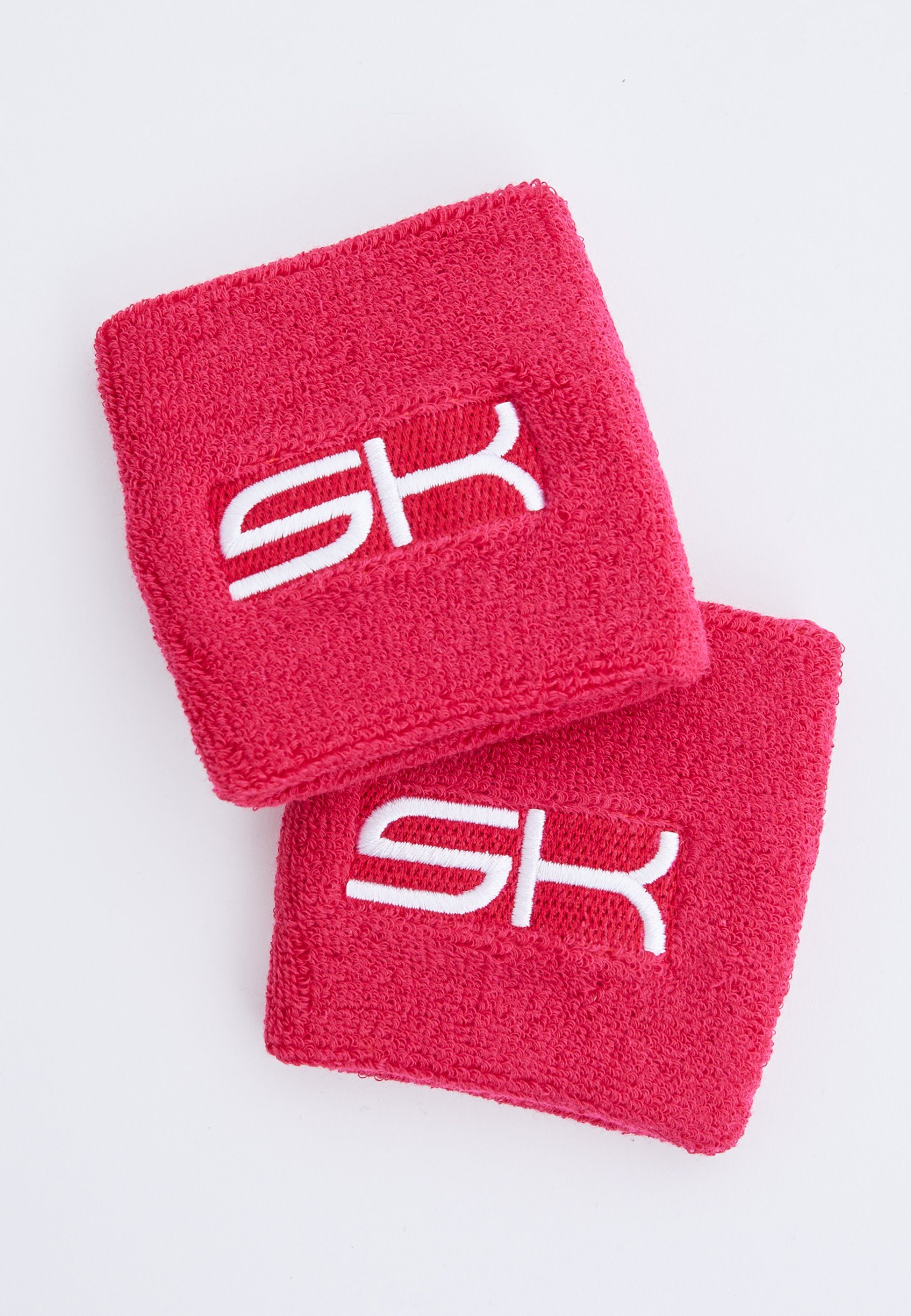 SPORTKIND Schweißband Tennis Schweißbänder klein 2er Set unisex Kinder & Erwachsene, pink