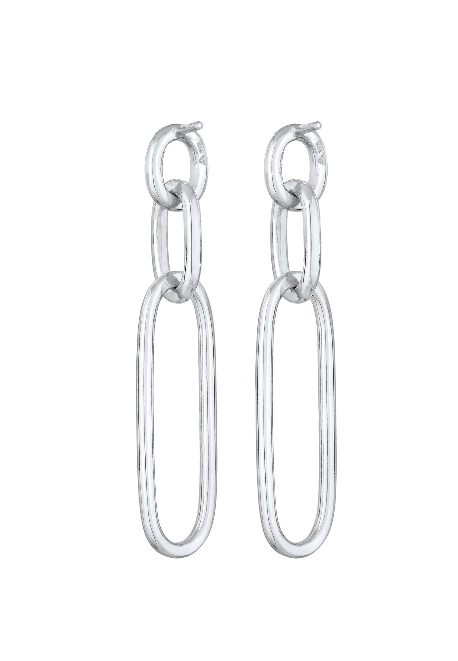 Orecchini a catena da donna Elli, look classico, in argento sterling 925