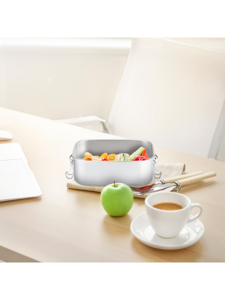 relaxdays Brotdose in Silber - 1 Liter günstig kaufen onesize