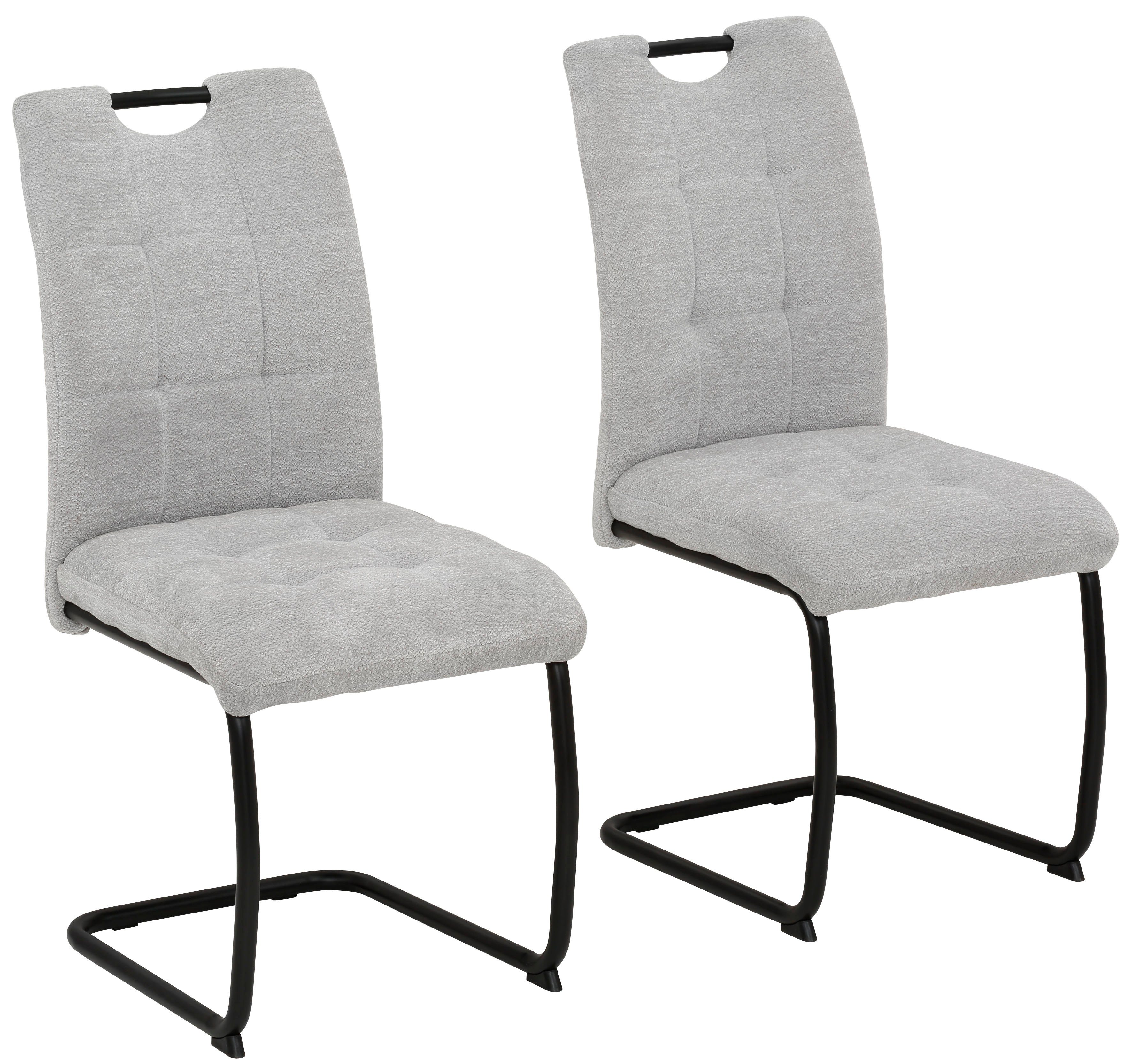 HELA Freischwinger (Set, 2 St), Küchenstuhl, für den Esstisch, in Teddyoptik