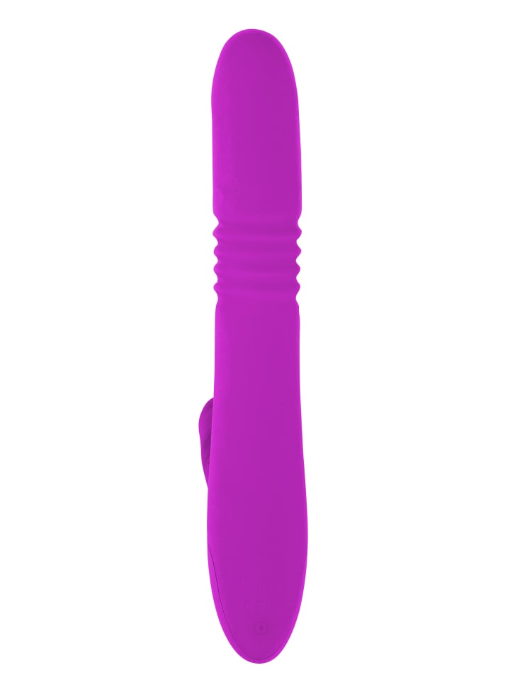 Sweet Smile Vibrator mit Stoßfunktion Thrusting Rabbit in pink günstig kaufen 26 cm