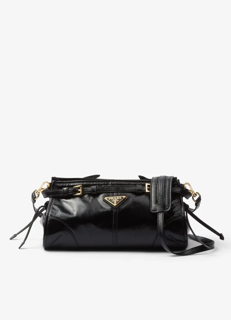 Prada Small leather shoulder bag with detachable shoulder strap