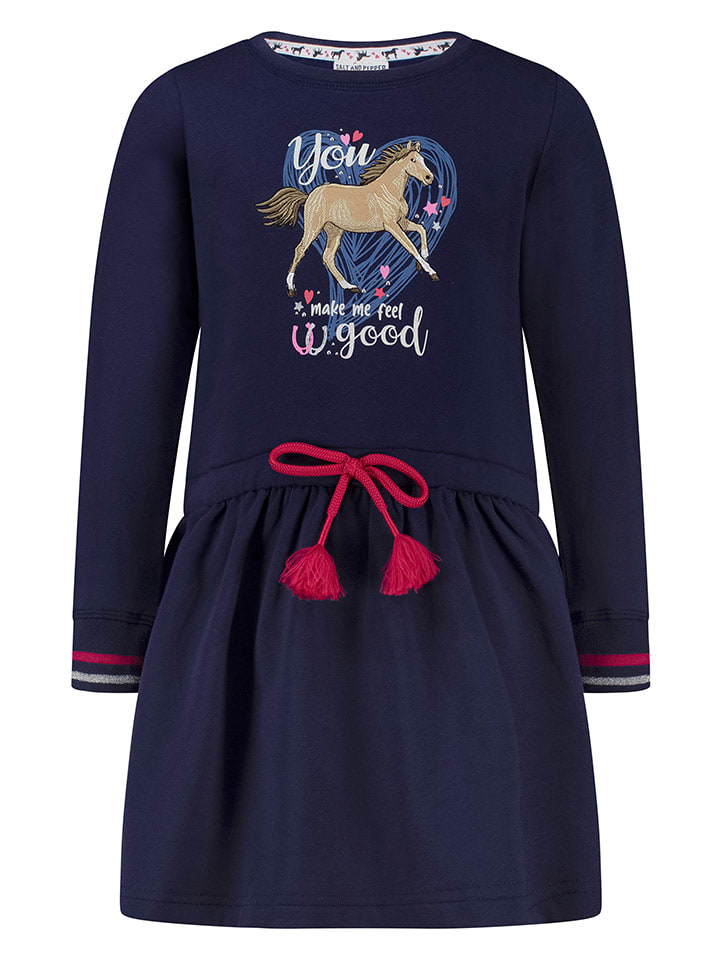 Salt and Pepper Kleid in Dunkelblau günstig kaufen