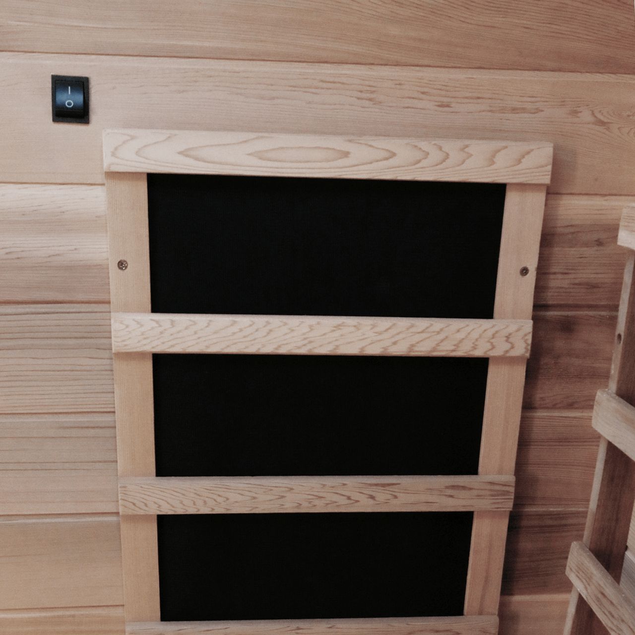 TroniTechnik Dewello® Infrarotkabine Pierson Pro 100x100 für 1 Person, Hemlockholz & Zeder, 3 DUO-Vollspektrum