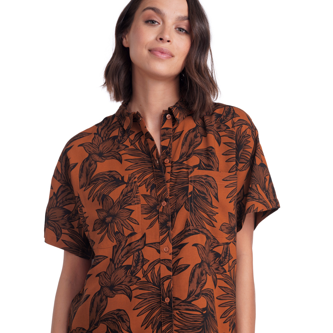 Damen Hemd im Tropical-Look