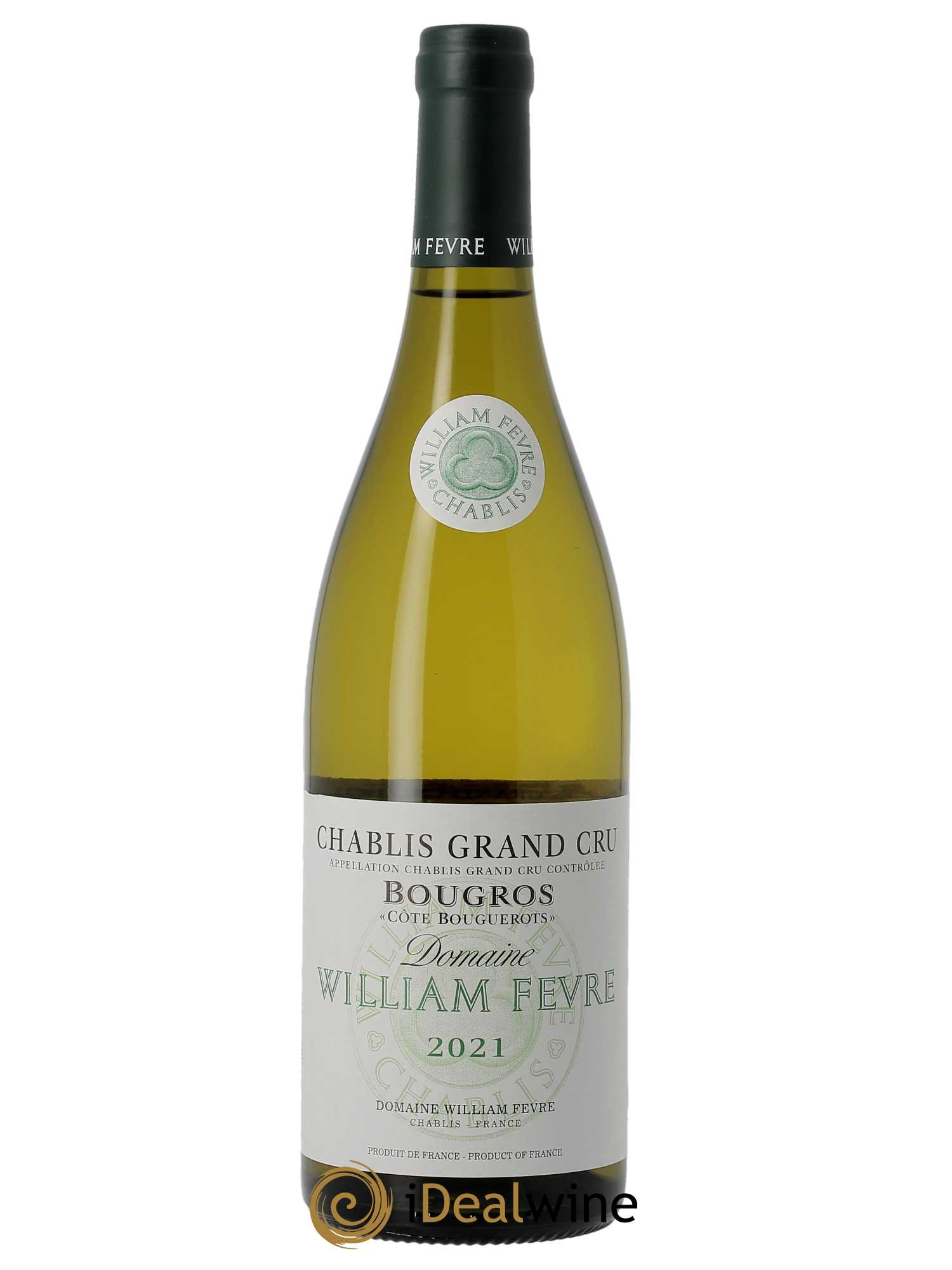 Chablis Grand Cru Bougros Côte Bouguerots William Fèvre (Domaine) (CBO à partir de 6 BTS) 2021 - Lot de 1 Bouteille