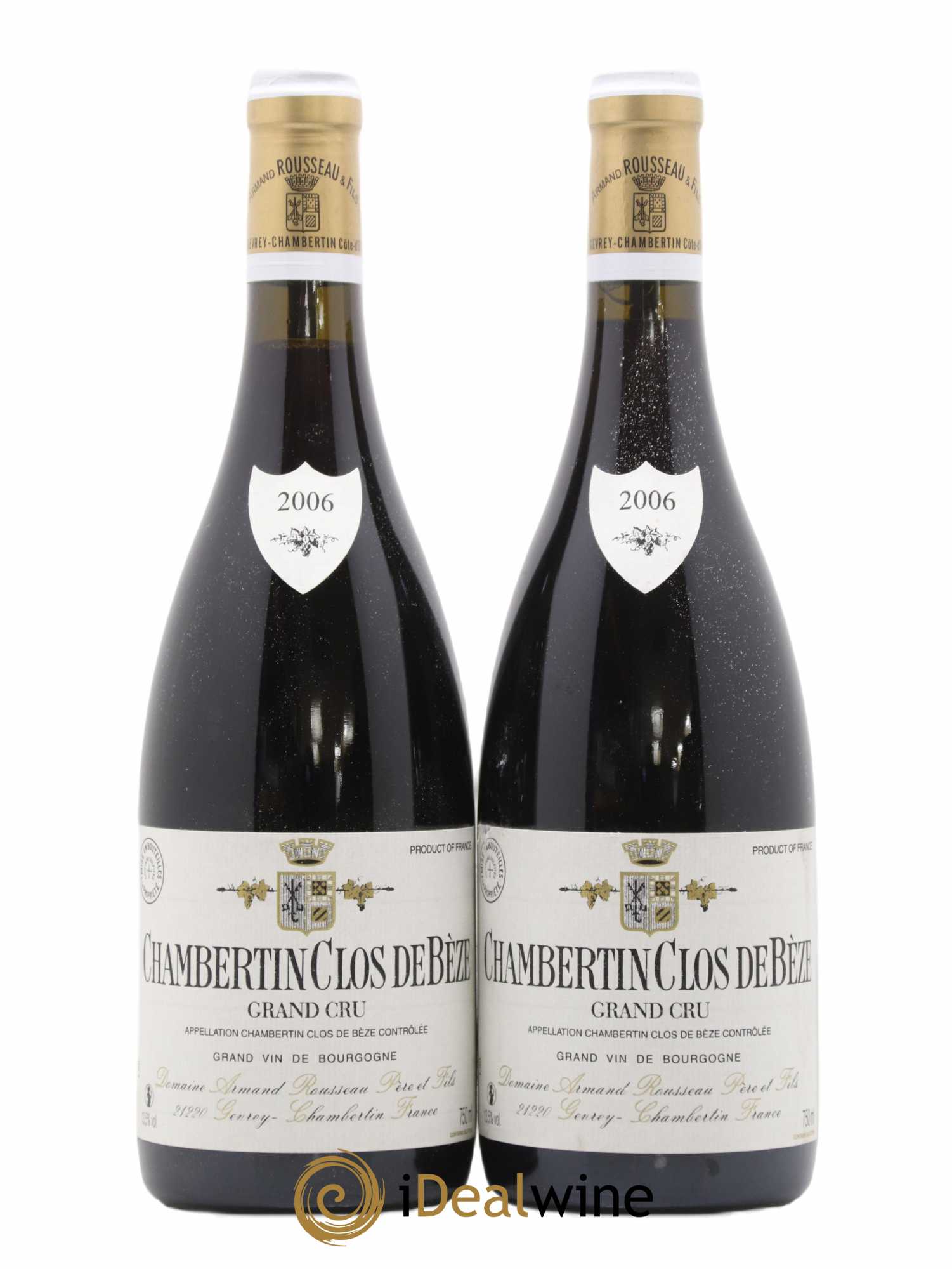 Chambertin Clos de Bèze Grand Cru Armand Rousseau (Domaine)  2006 - Lot de 2 Bouteilles