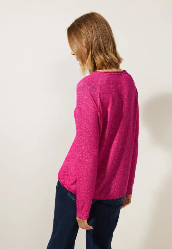 Street One Softes Melange Langarmshirt
