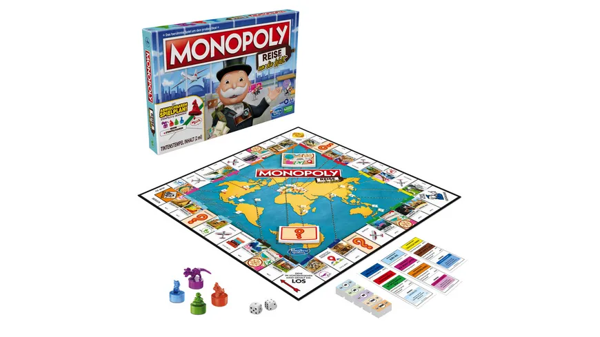 Hasbro - Monopoly Reise um die Welt