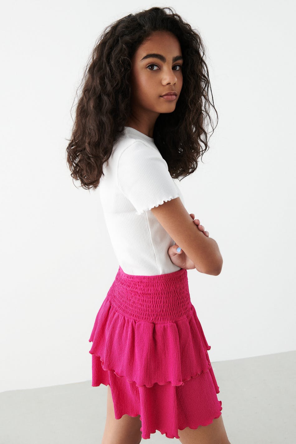 Y soft frill skirt
