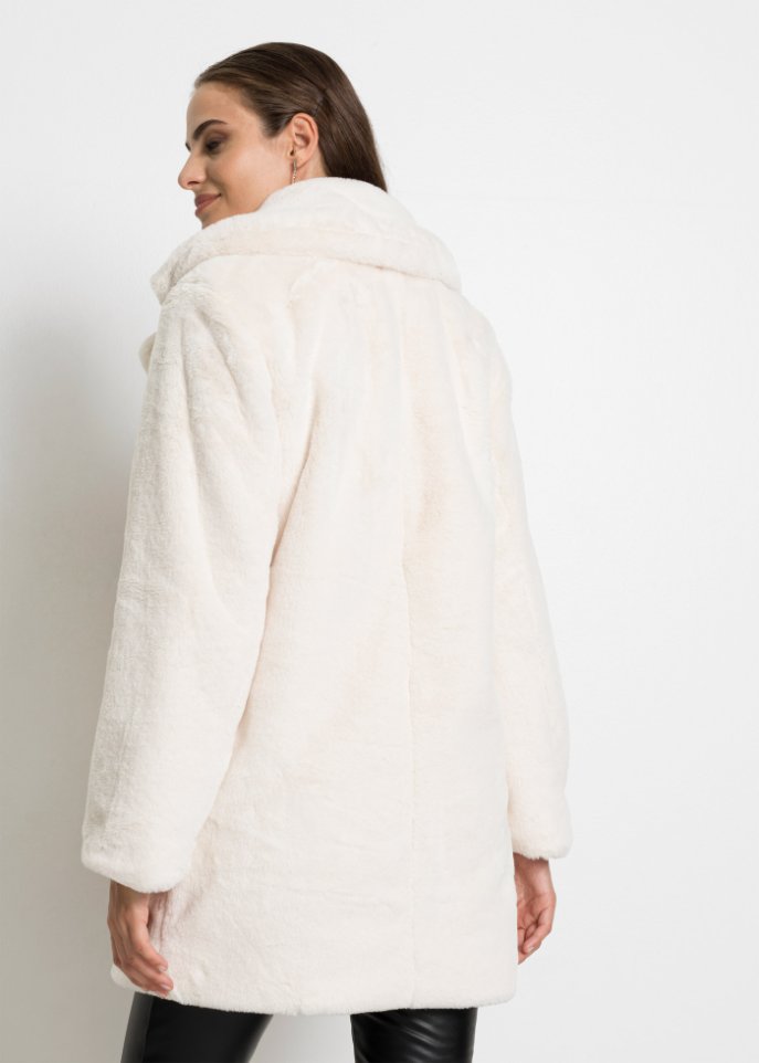 Kuschel-Longjacke aus Fellimitat
