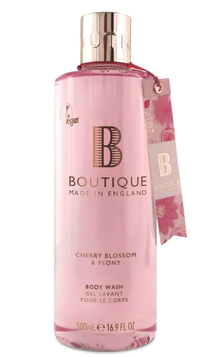 Gel za tuširanje Boutique England Cherry Blossom & Peony 500 ml
