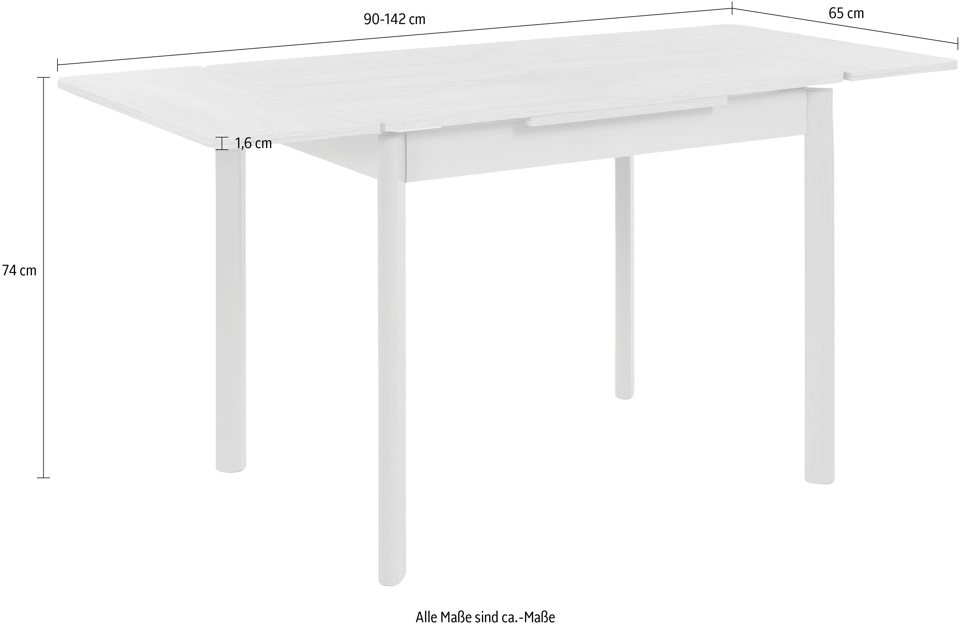 HELA Esstisch Bremen II T P, ausziehbar 90-142 cm