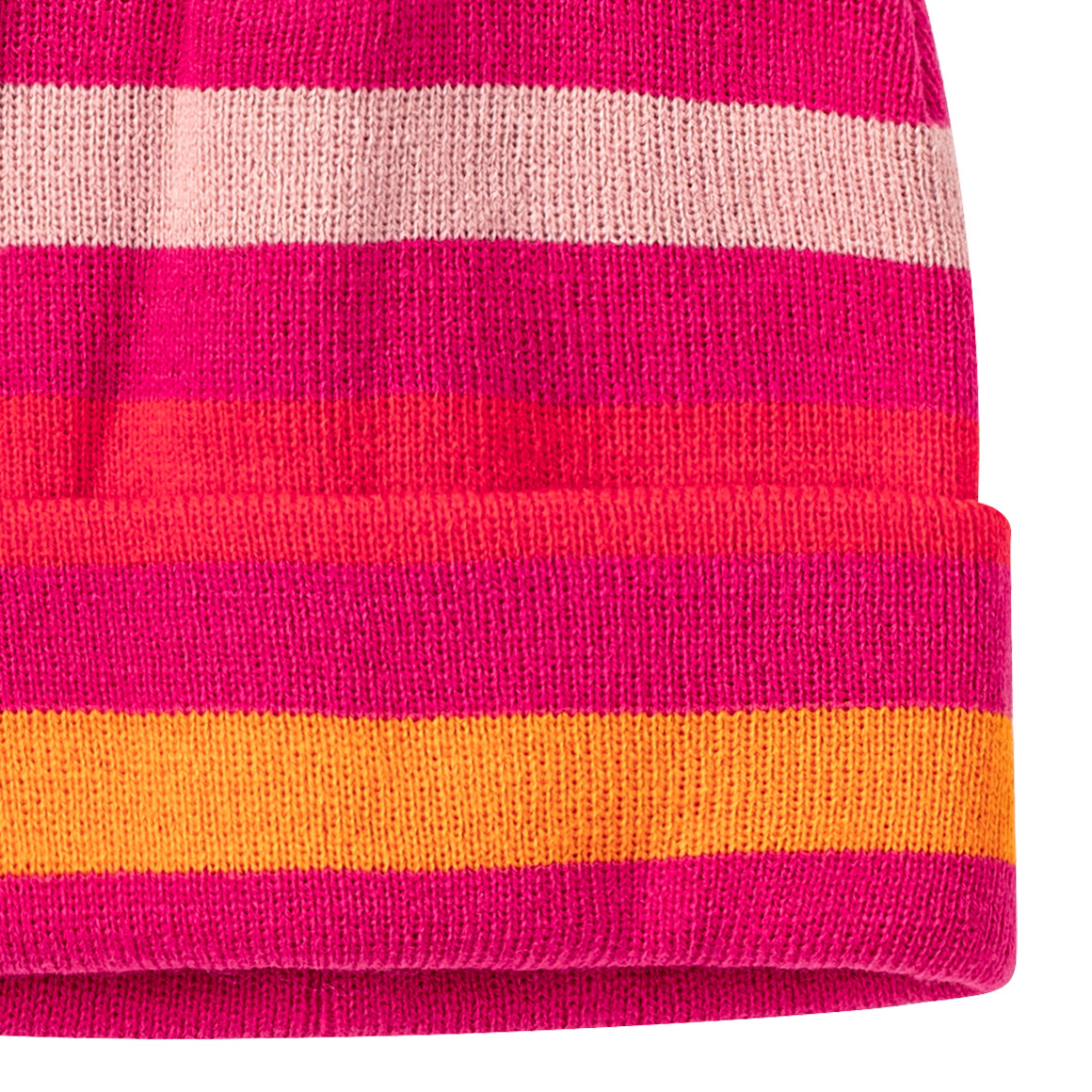 Mädchen Strickmütze mit Streifen