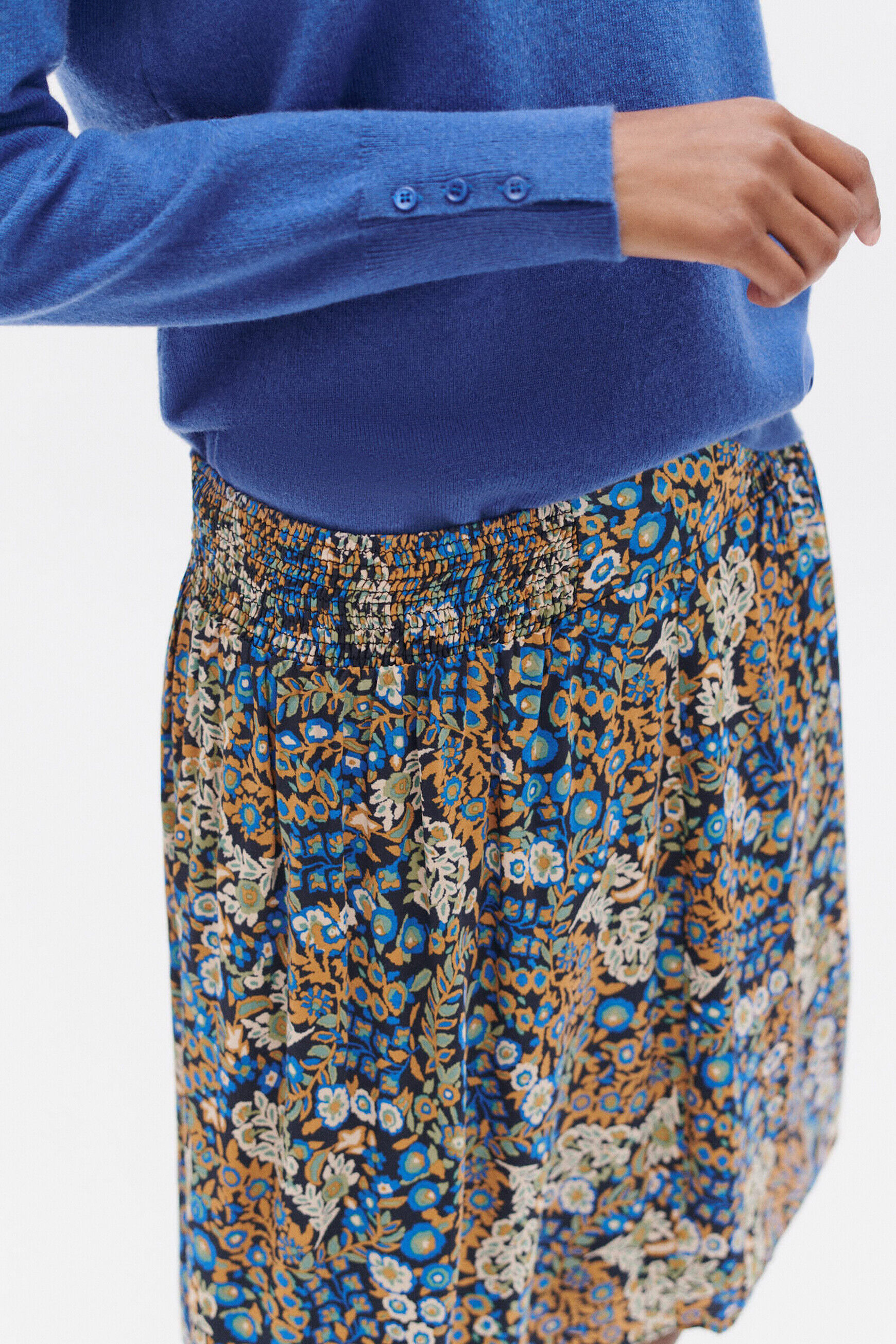 Jupe jmanaelle bleu electrique femme