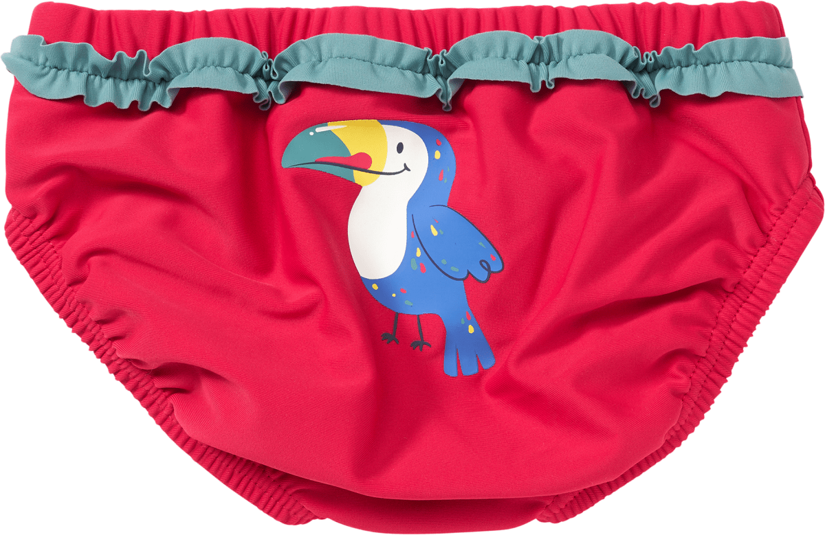 Schwimmwindel mit Tukan-Motiv, pink, Gr. 86/92, 1 St