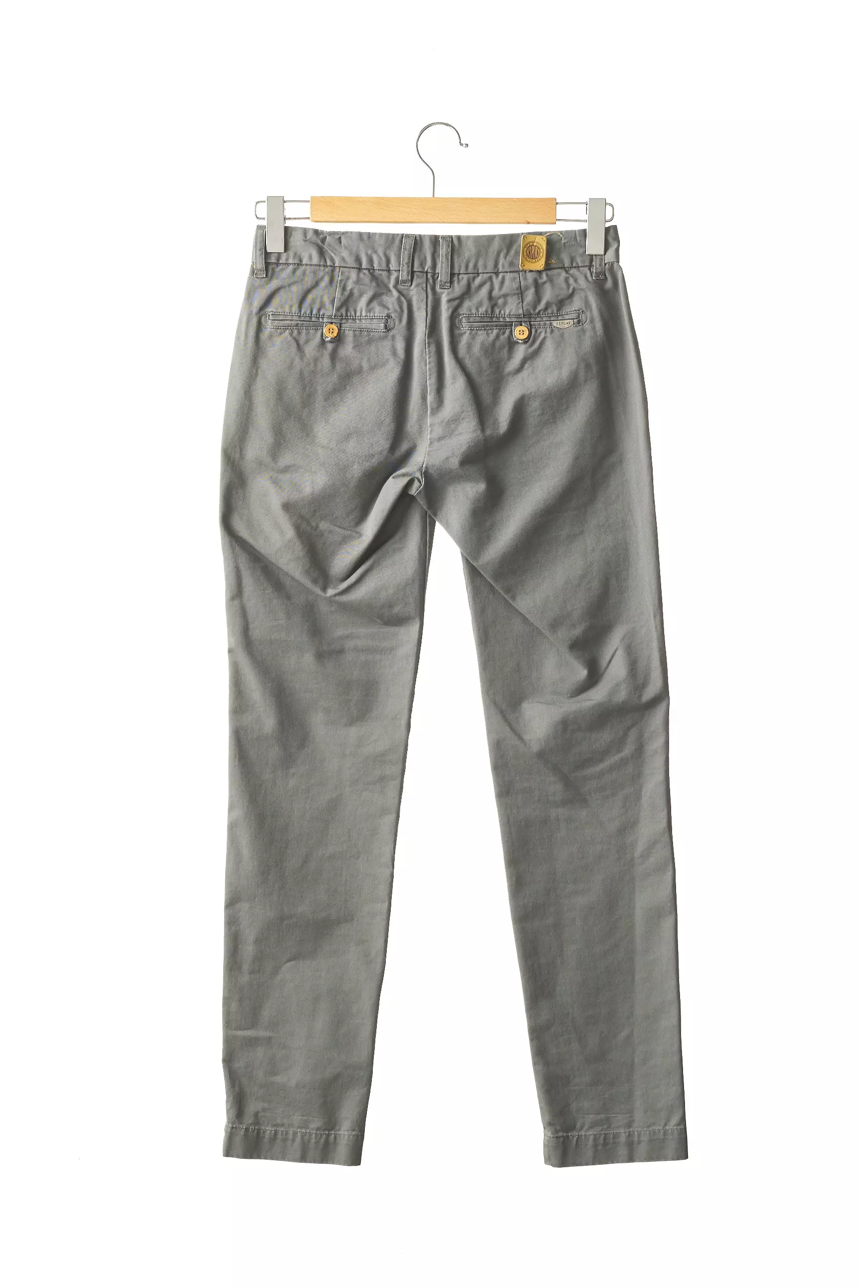Replay Pantalons Chino Femme couleur gris