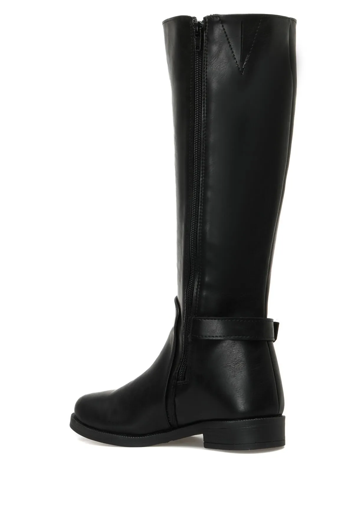 Polaris  320237.z 2pr Schwarze flache Stiefel für Damen