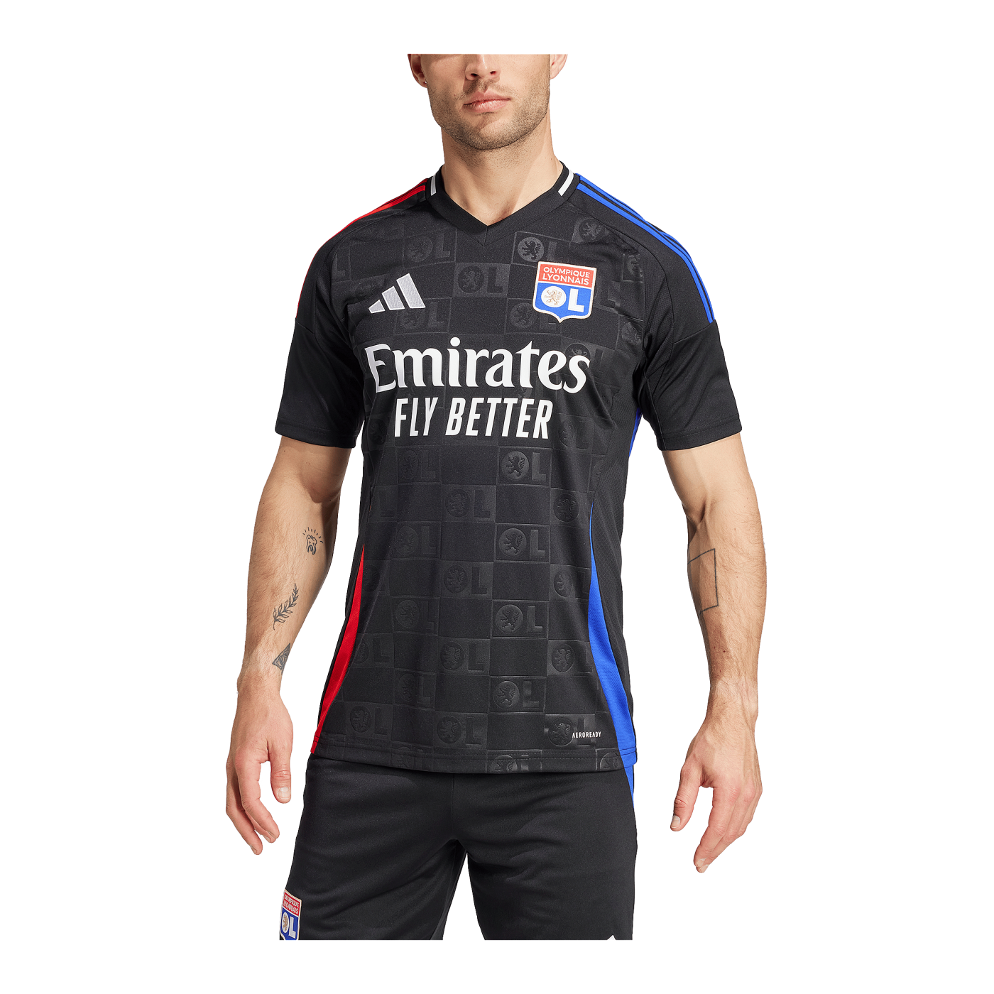 adidas Olympique Lyon Trikot Away 2024/2025 Schwarz