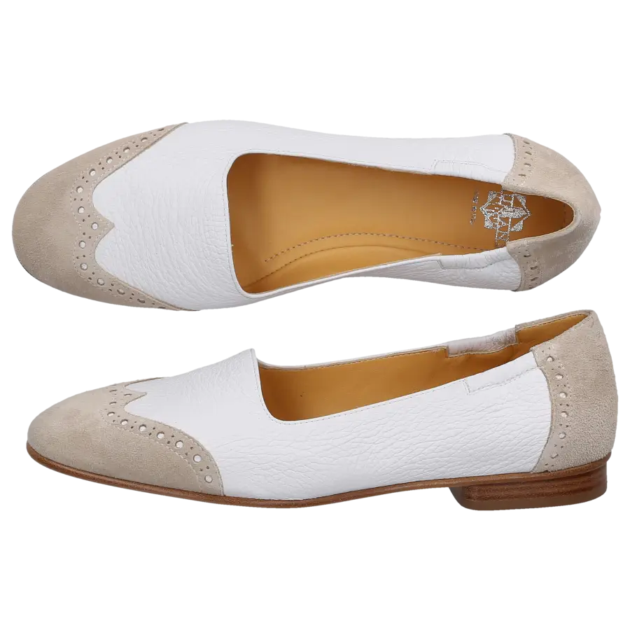 Truman's - Ballerinas Klassisch 9540 Kalbsleder Veloursleder - grau
