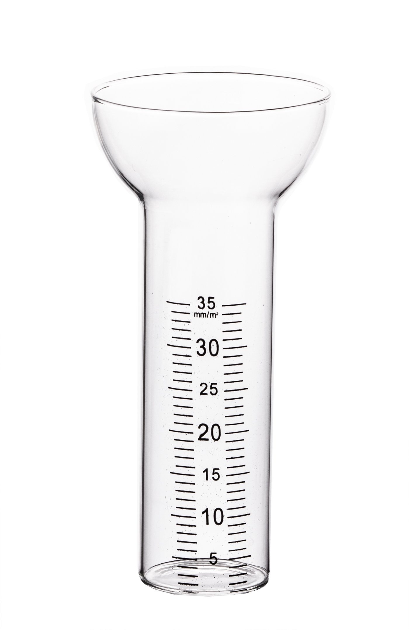 BigDean Niederschlagsmesser Für 1-35 mm Messungen Einfach abzulesen aus Glas Regenmesser