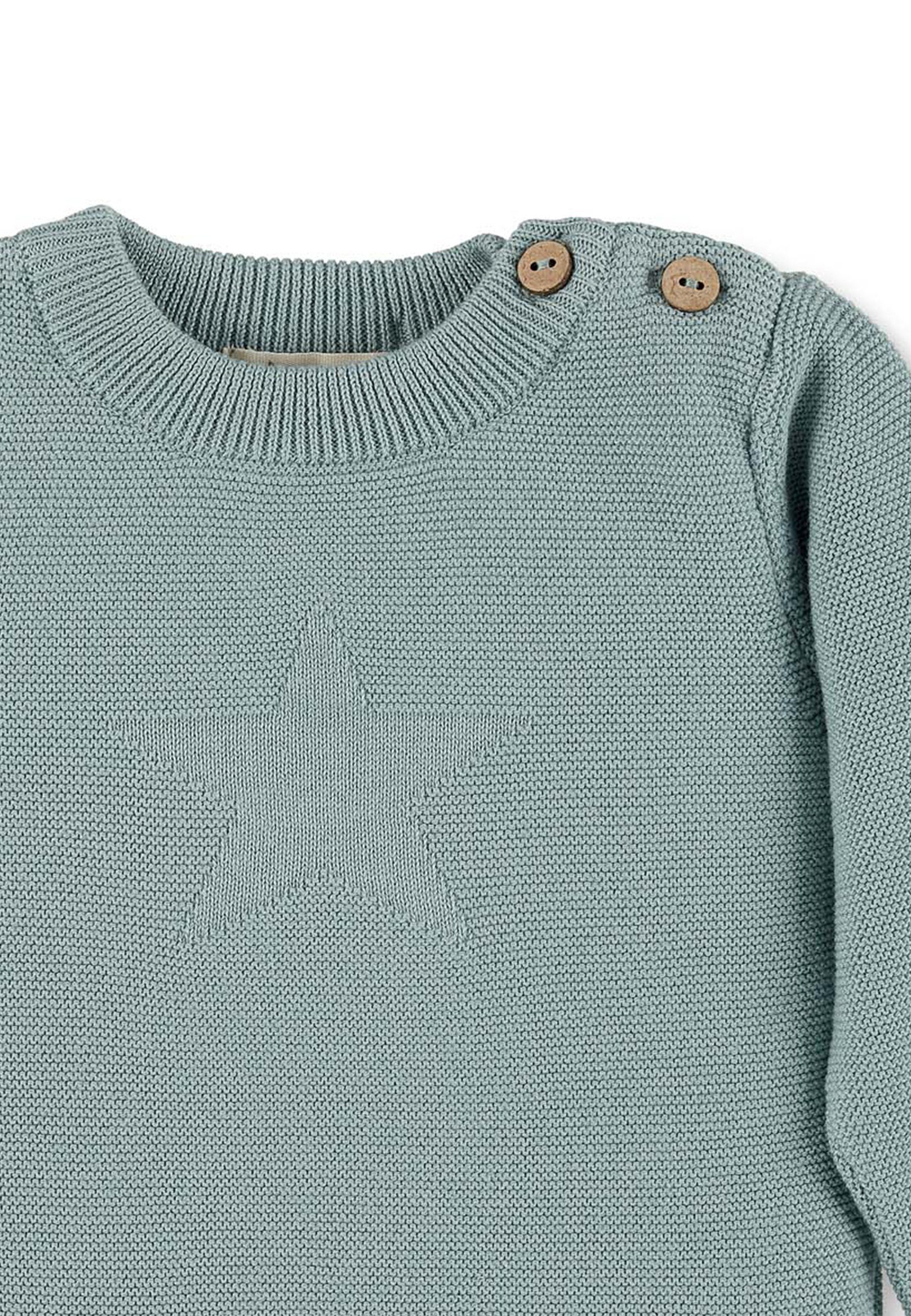 Sterntaler® Langarmshirt GOTS Strick-Pullover Stern (1-tlg)