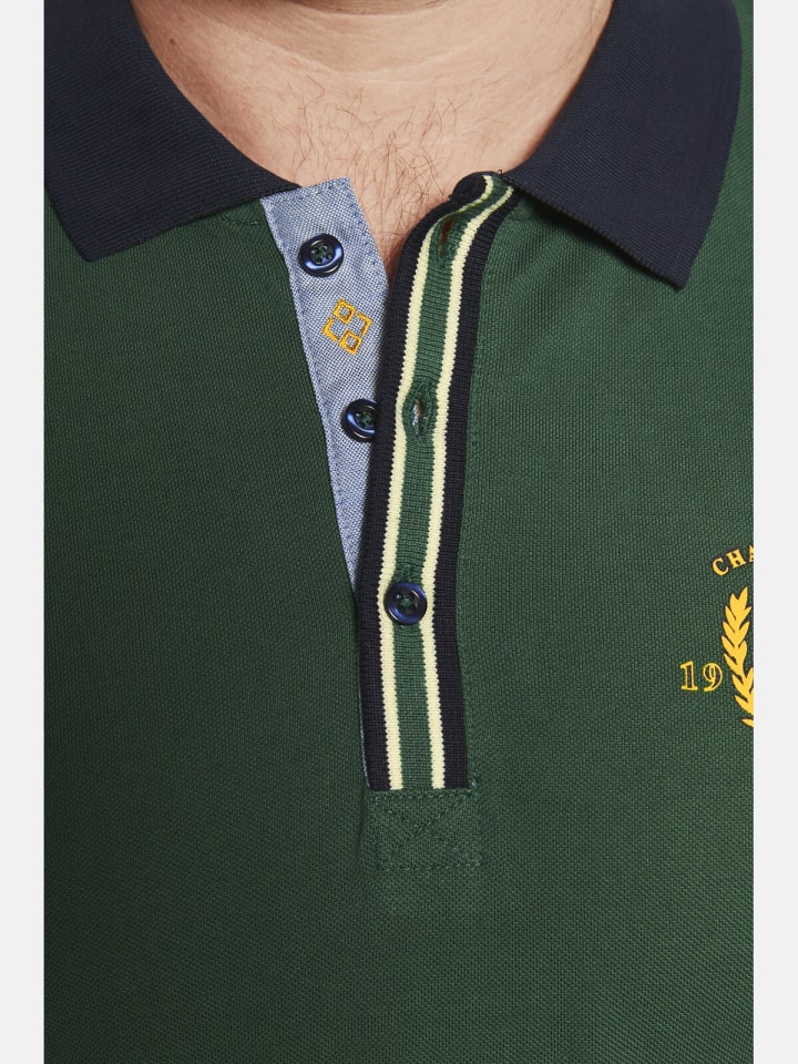Charles Colby Poloshirt EARL GILES in dunkelgrün günstig kaufen