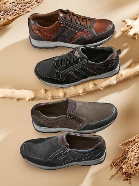 Schnürschuh mit zusätzlichem Reißverschluss
