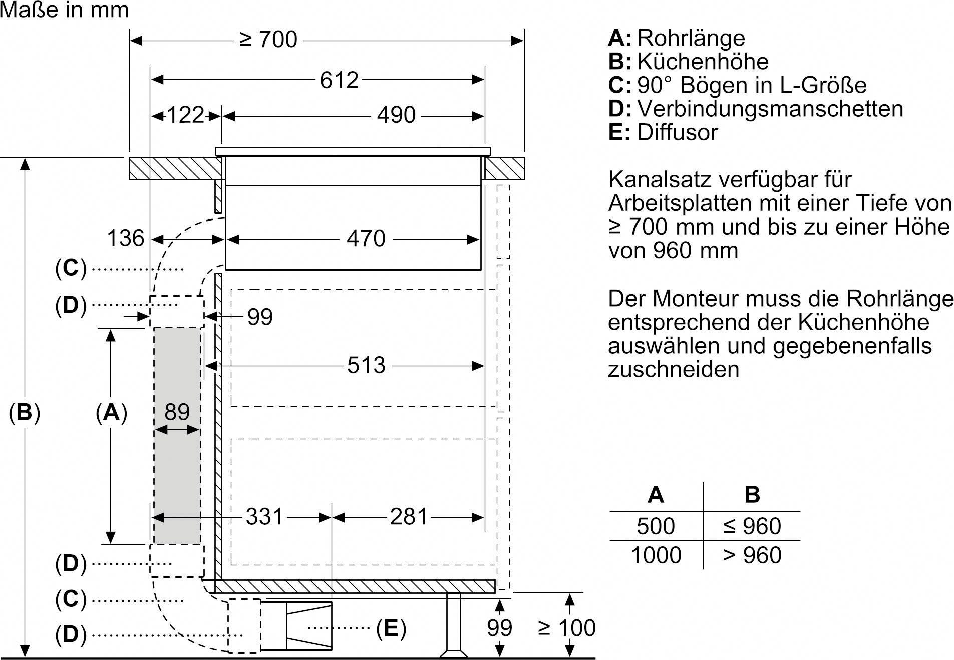 SIEMENS Kochfeld mit Dunstabzug iQ500 ED811FGA7