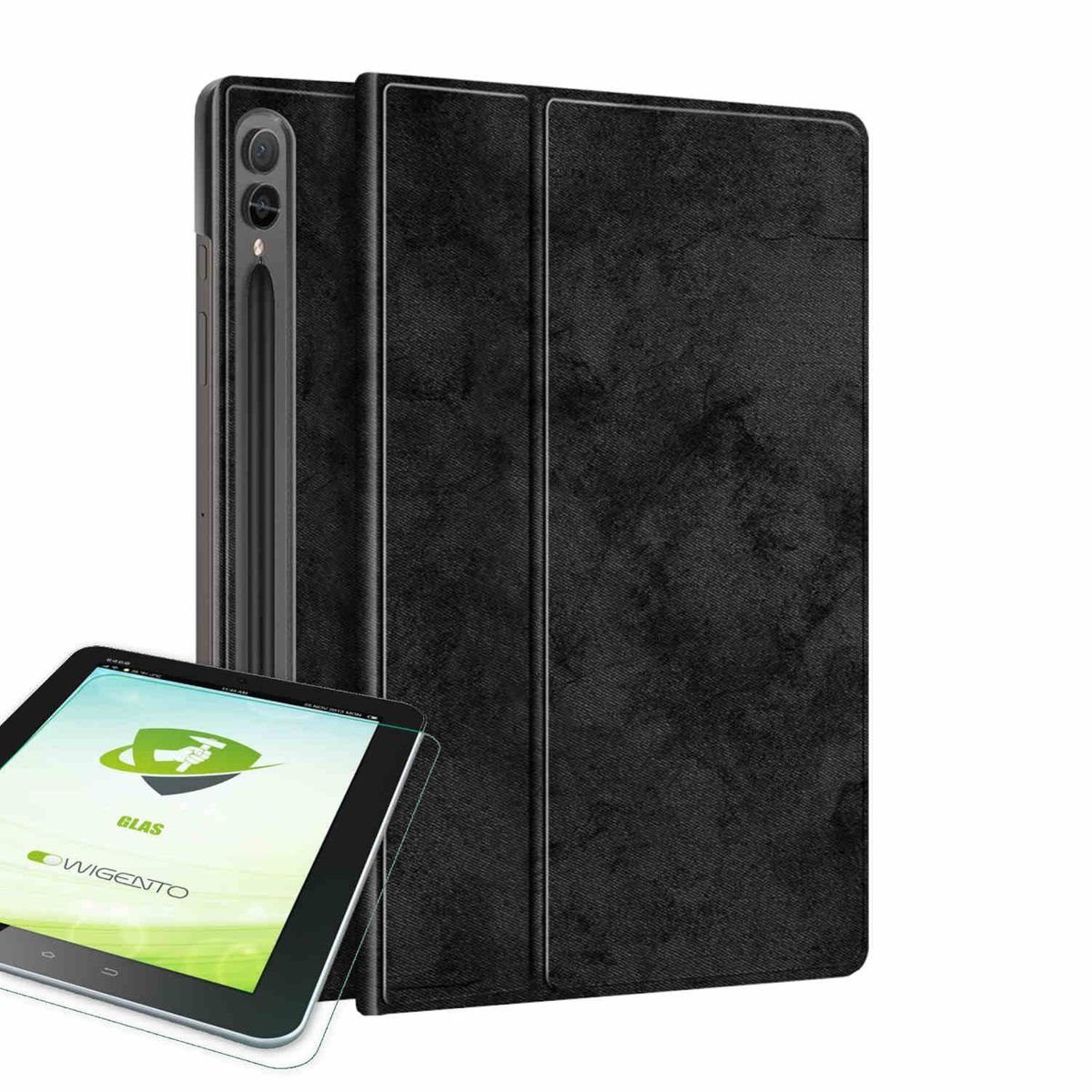 Wigento Tablet-Hülle Für Samsung Galaxy Tab S9 S9 FE 360 Grad Rotation Hülle Tablet Tasche