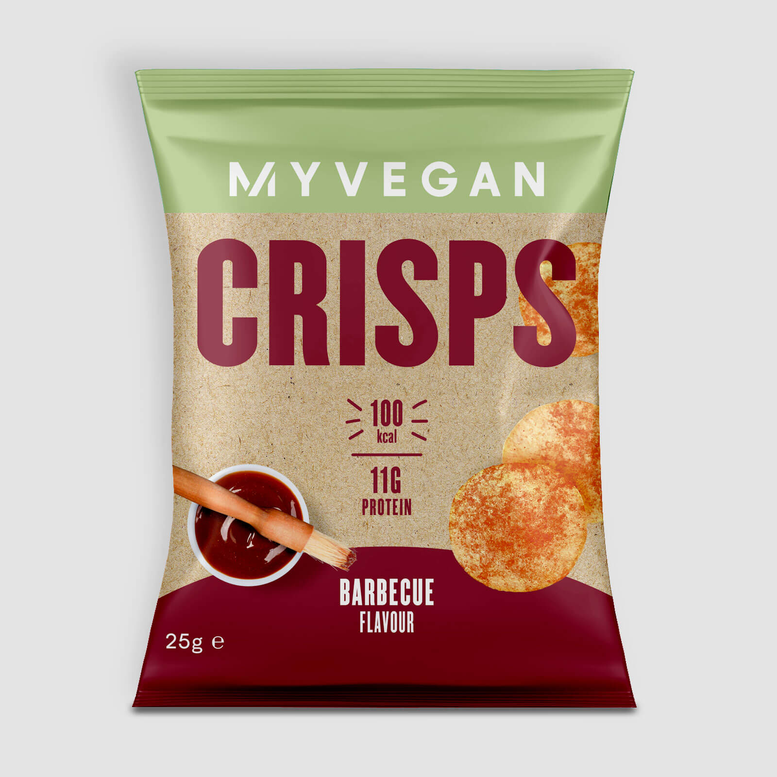 Myvegan Protein Crisps, Barbecue, 6 x 25g