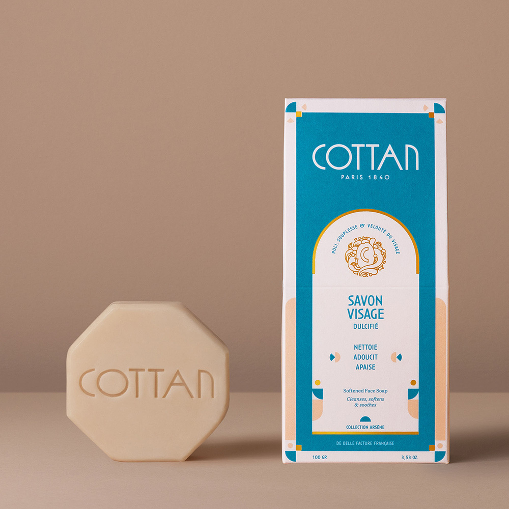 cottan Savon Visage Dulcifié Savon nettoyant visage