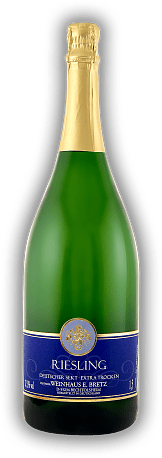 Ernst Bretz Riesling Sekt extra trocken 1,5 Liter Ernst Bretz Riesling Sekt extra trocken 1,5 Liter  1,5	 Liter - Vol 12,5%