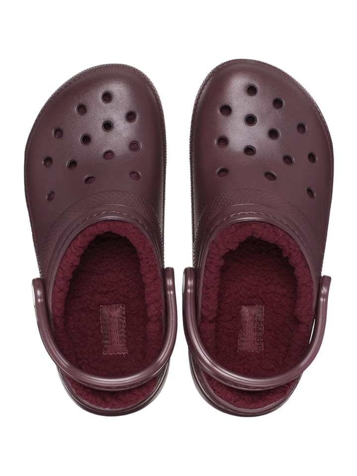Crocs Clog 'Lined' in dunkelrot günstig kaufen