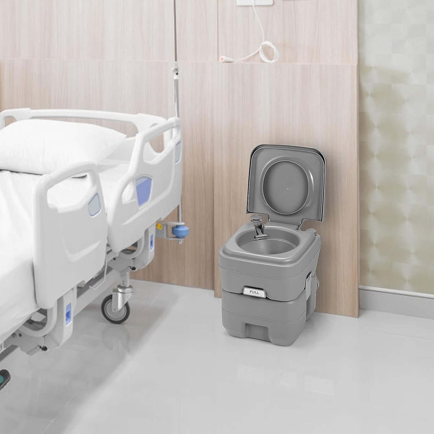 KOMFOTTEU Campingtoilette Reisetoilette, tragbare Toilette 20L