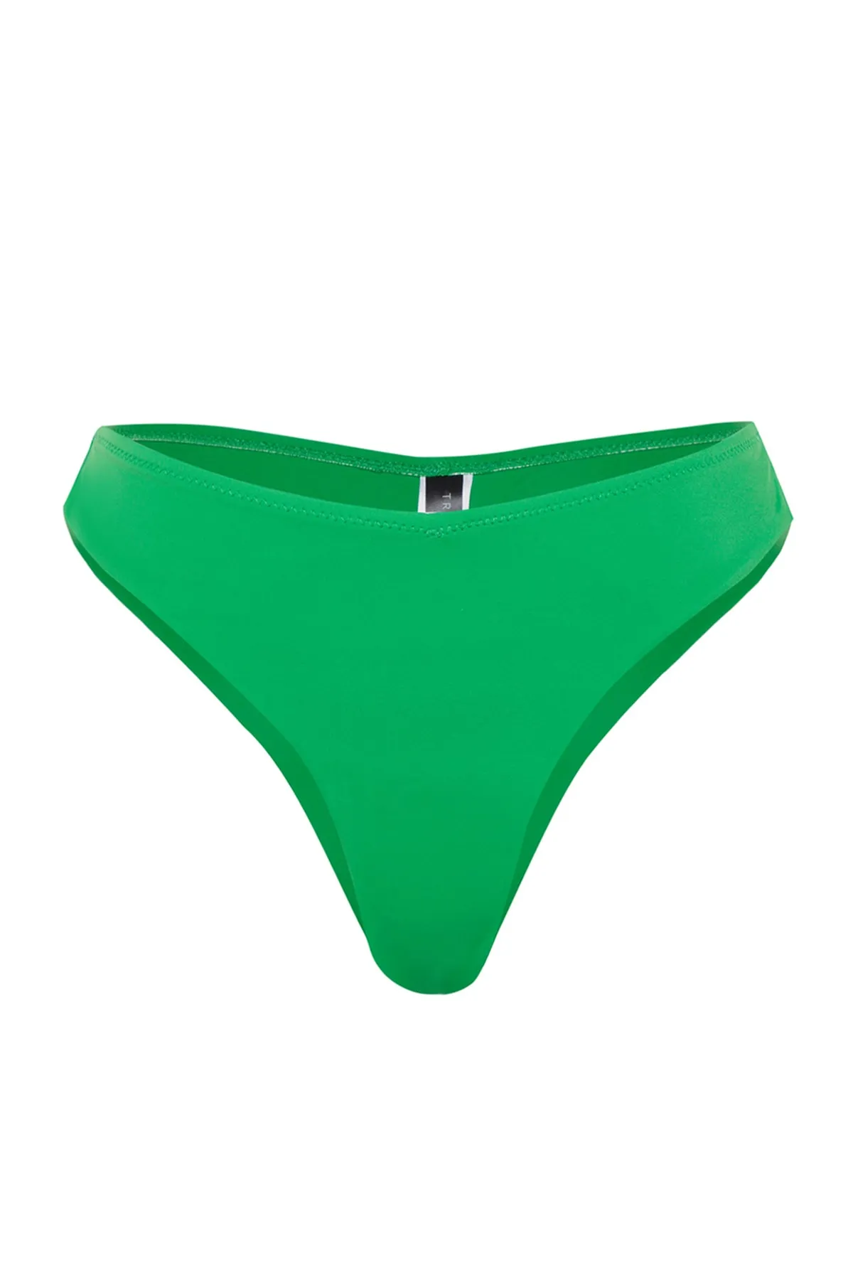 Trendyol Collection  Grüne Tanga-Bikinihose mit hohem Beinausschnitt TBESS23BA00324