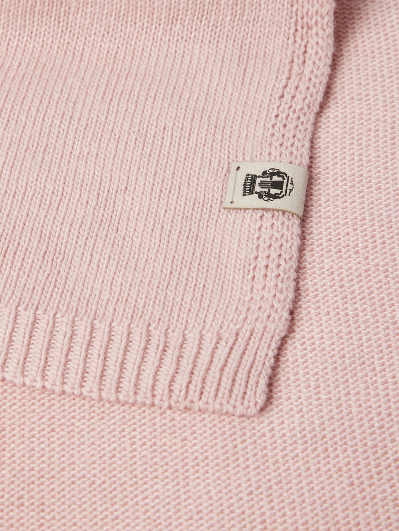 Schal mit Label-Detail in rosé
