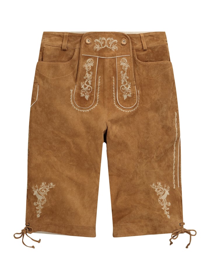 Men Plus Lederhose in zimt günstig kaufen