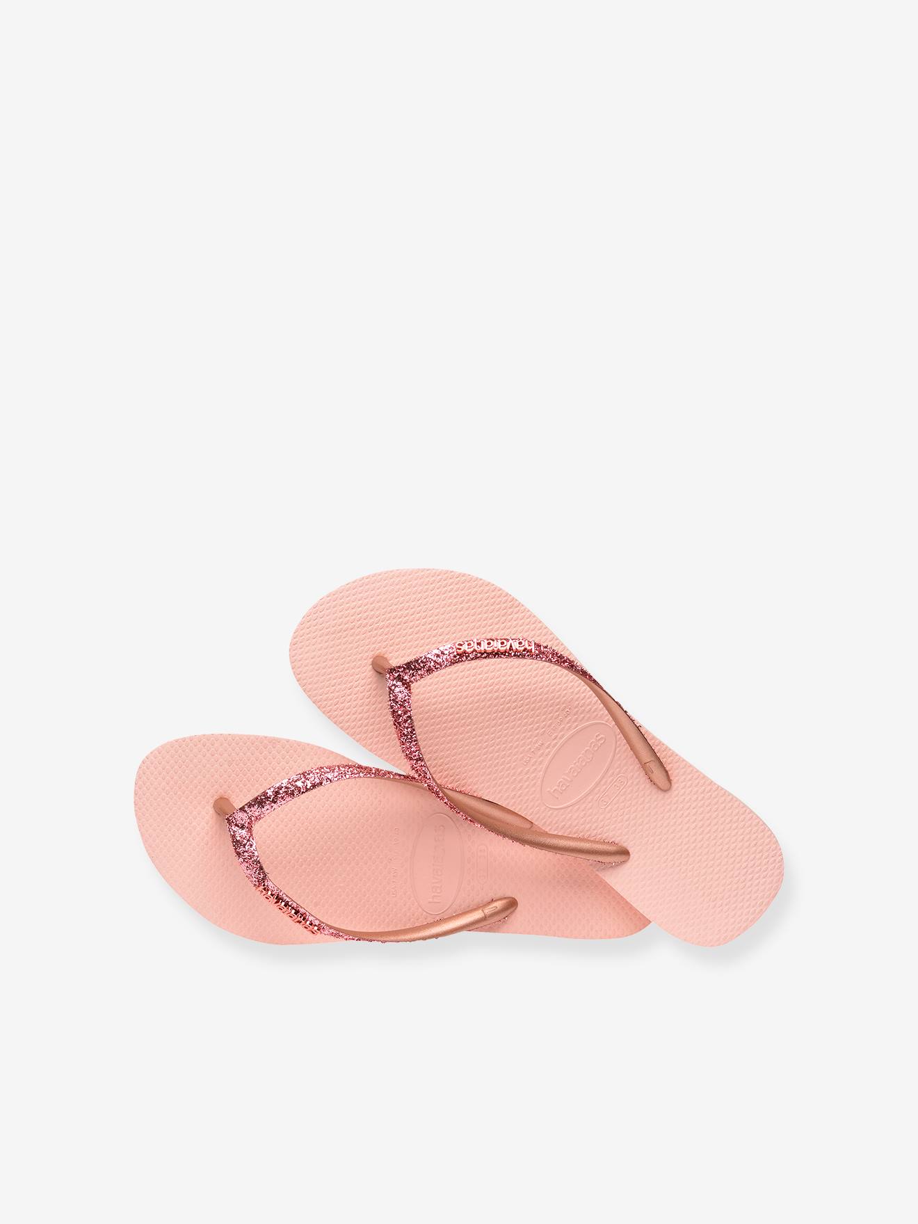 Tongs enfant Slim Glitter II HAVAIANAS rose